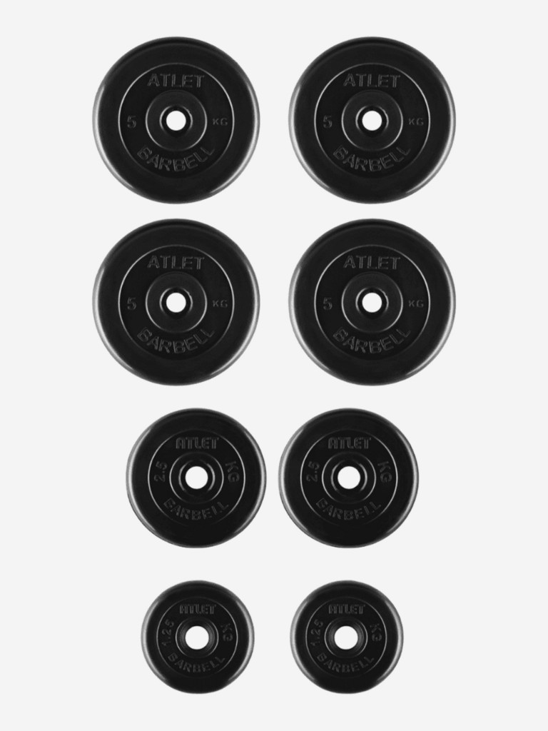 Гантели разборные BARBELL ATLET 1 по 29 кг Черный