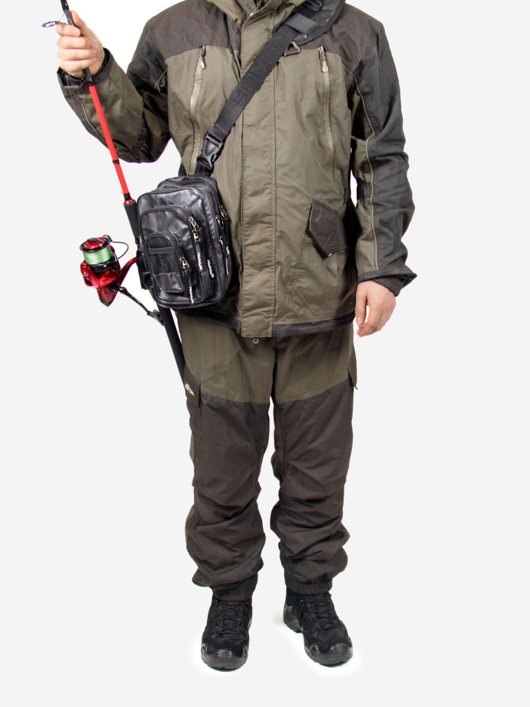 Сумка рыболовная Yaman Street Fishing MultiLock Pocket, 16х19х24 см, цвет серый камуфляж.
