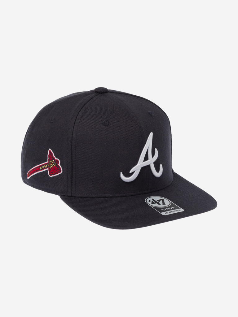 Бейсболка с прямым козырьком 47 BRAND B-SRS01WBP-NYD Atlanta Braves MLB