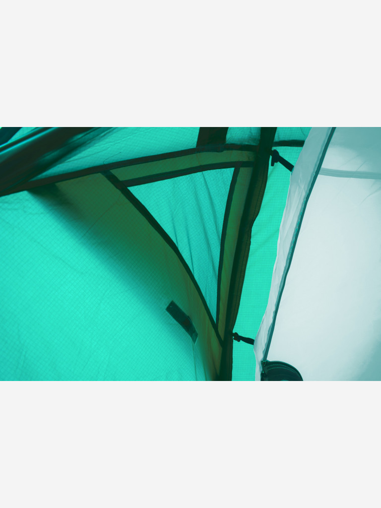 Палатка Talberg MAREL PRO 3, 3-х местная туристическая, цвет: зеленый, алюминиевый каркас, двухслойная, снежная юбка