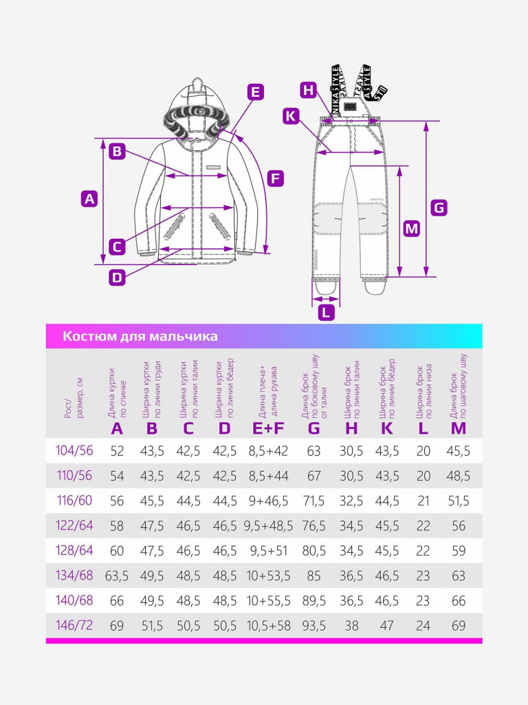 Костюм зимний для мальчика NIKASTYLE