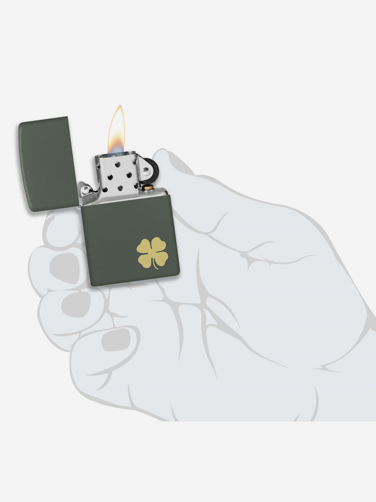 Зажигалка бензиновая ZIPPO 49796 Four Leaf Clover