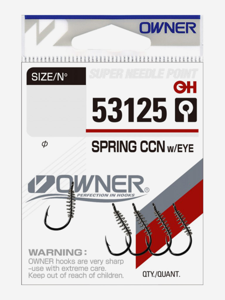 Крючок OWNER Spring Chinu w/Eye BC №8 5шт