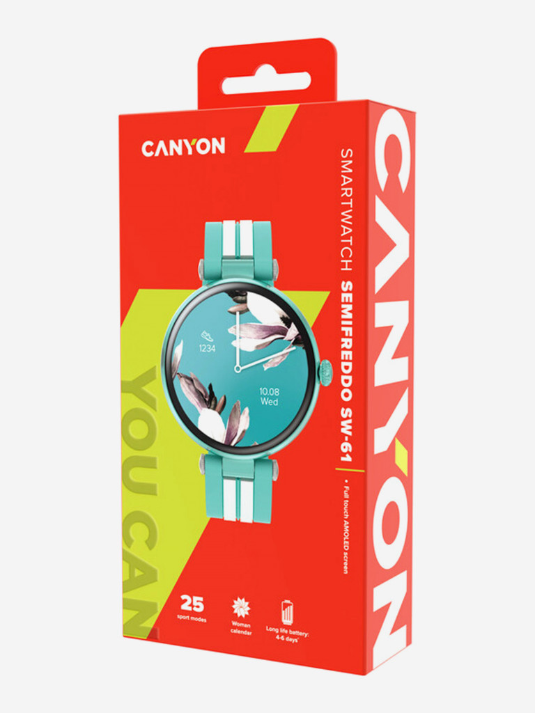 Смарт-часы «Semifreddo» CANYON CNS-SW61 аккумулятор 190 мАч