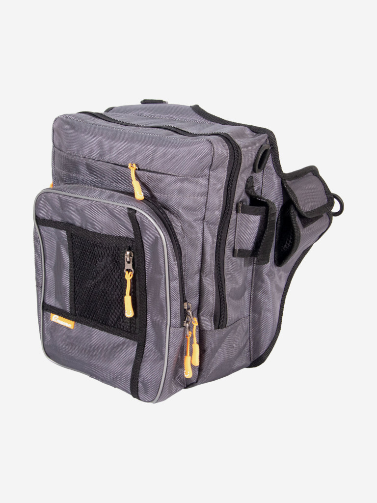 Сумка рыболовная Следопыт Fishing Shoulder Bag, 40х43х10 см, цвет серый.