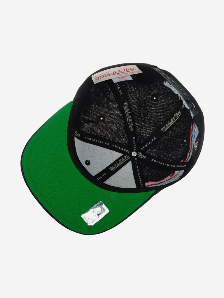 Бейсболка с прямым козырьком MITCHELL NESS 6HSSSH22087-WCABLCK Washington Capitals NHL