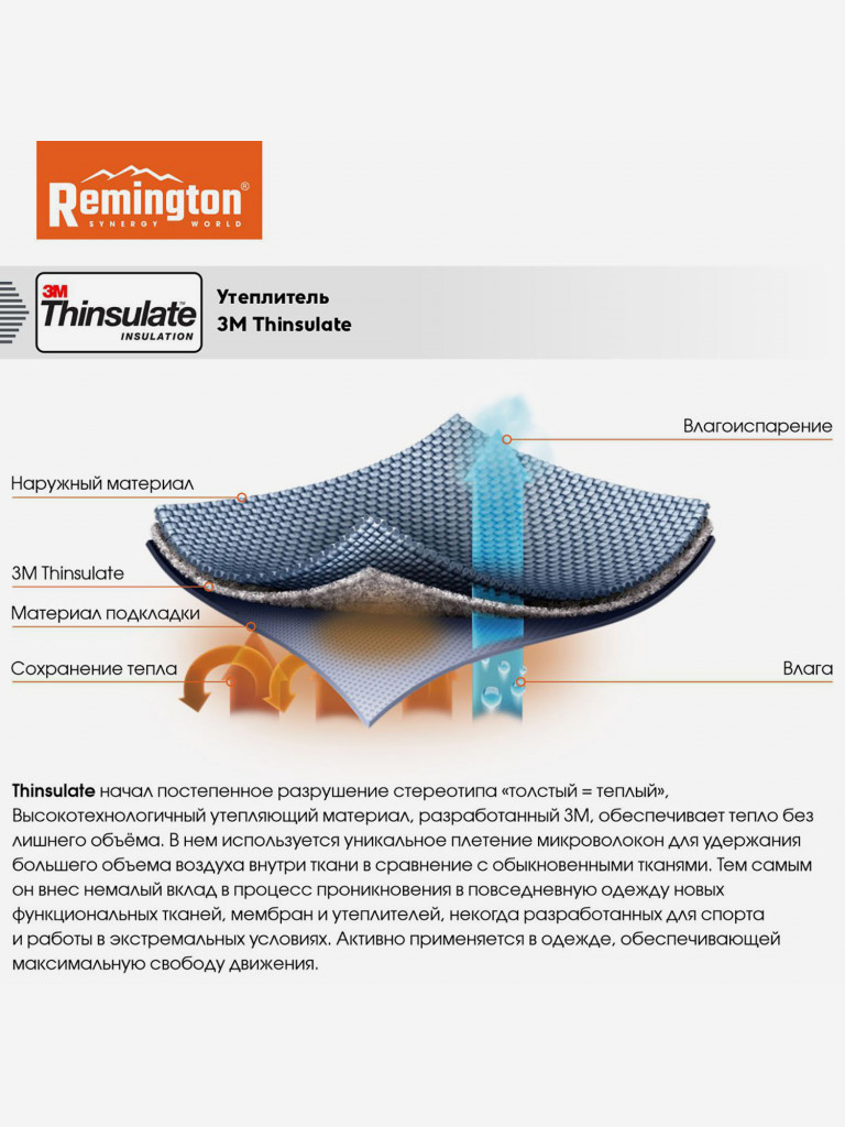Ботинки Remington Lynx 400g Thinsulate Boots Black