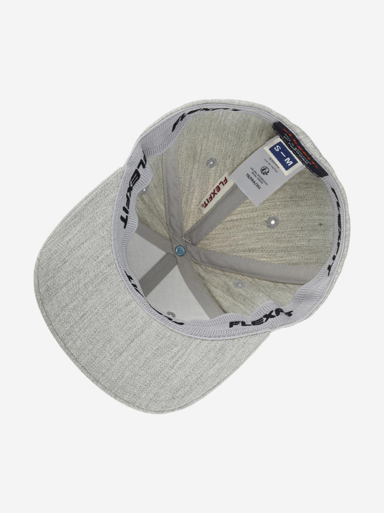 Бейсболка с прямым козырьком FLEXFIT 6277FV (серый)