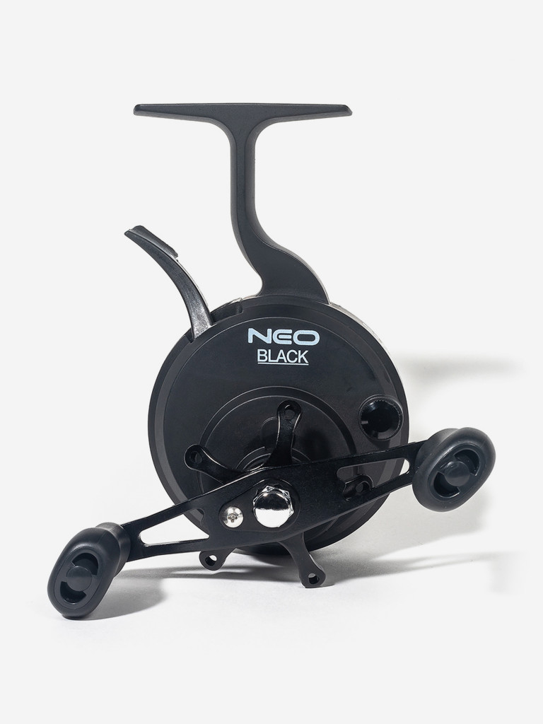 Катушка для рыбалки зимняя мультипликаторная FOLKFISHING Neo Black