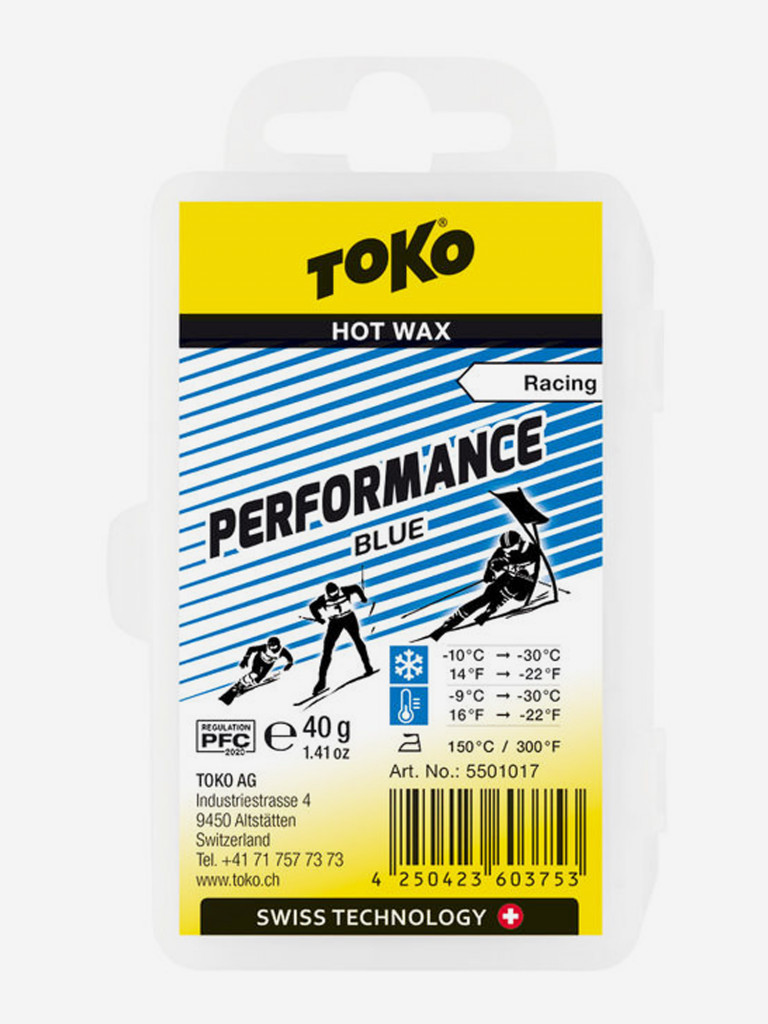 Мазь скольжения TOKO Performance blue 40 г, -9С/-30C