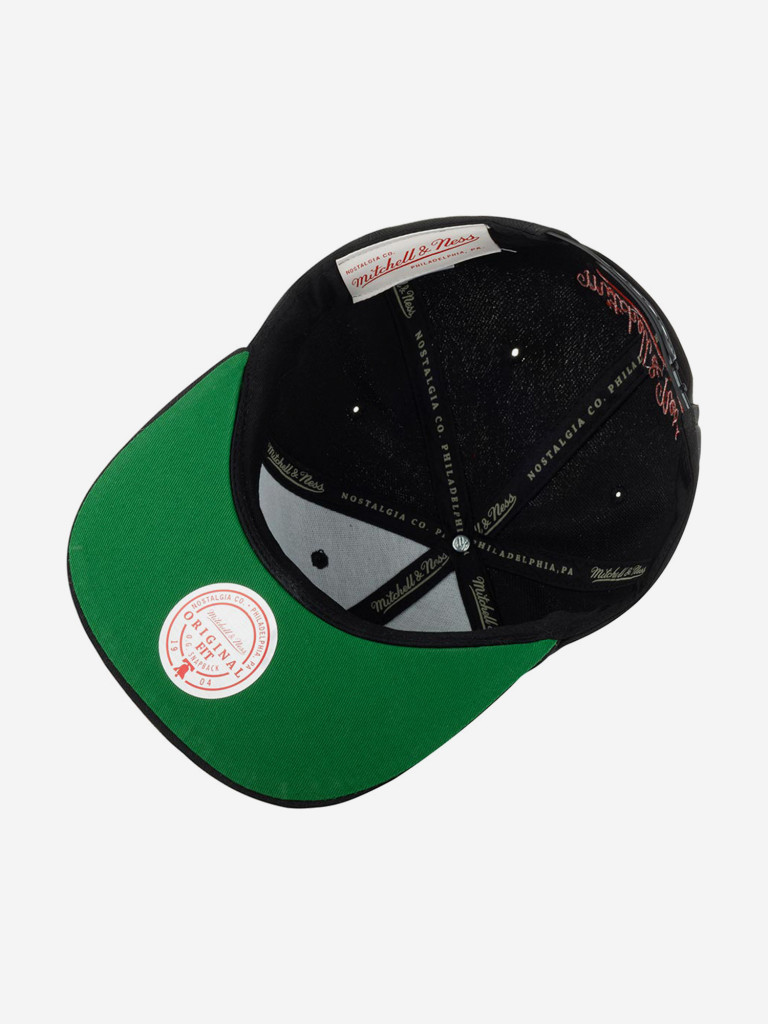 Бейсболка с прямым козырьком MITCHELL NESS HHSS2997-P76YYPPPBLCK Philadelphia 76Ers NBA (черный)