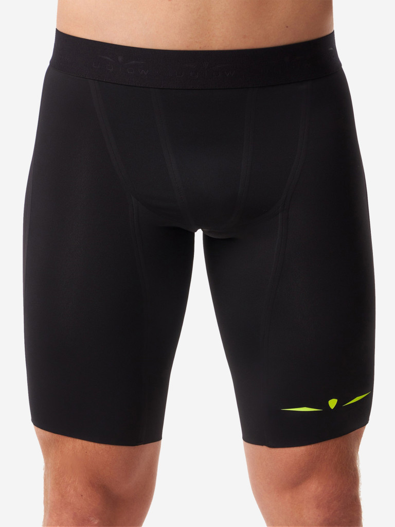 Тайтсы короткие мужские UGLOW, черный