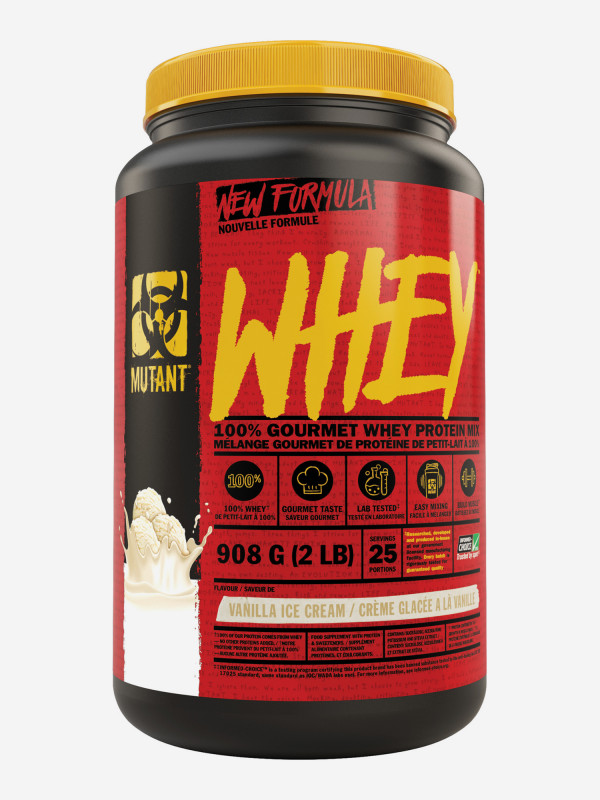 Протеин Mutant Whey (908 г) - Ванильное мороженое красный цвет — купить за 3869 руб. со скидкой 30 %, отзывы в интернет-магазине Спортмастер
