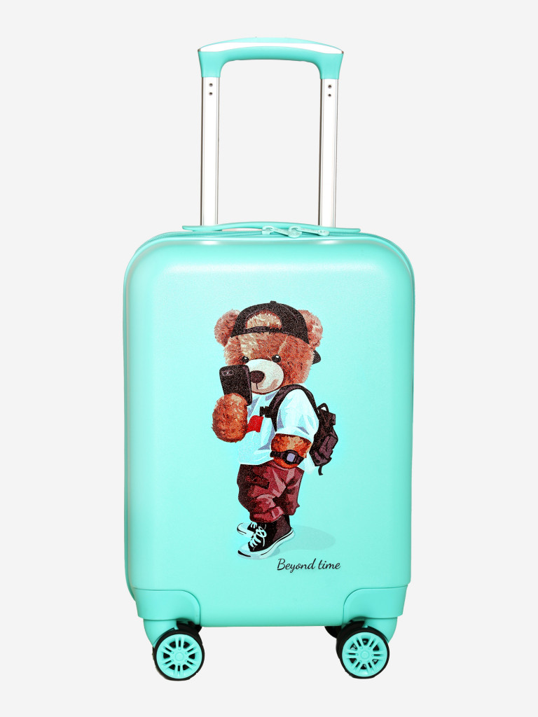 Чемодан детский BEYOND TIME R105 Мишка селфи зеленый