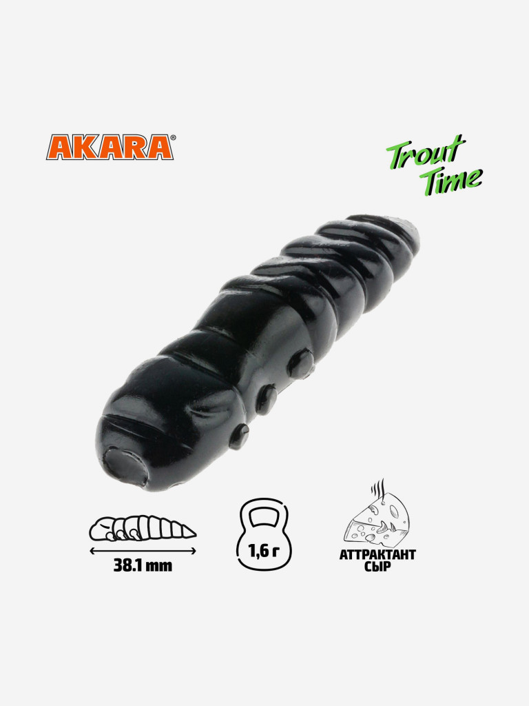 Силиконовая приманка Akara Trout Time TERMITE 1,5 Cheese 422 (20 шт.)