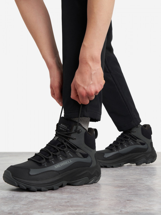 Ботинки утепленные мужские Merrell Thermo Chill 2 Mid Wp арт. J038299 черный/серый цвет — купить за 17999 руб., отзывы в интернет-магазине Спортмастер