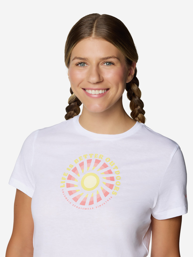 Футболка женская Columbia Ruby Springs Graphic Fitted Ss