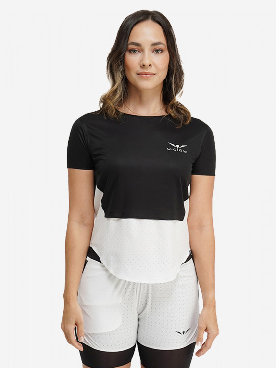 Футболка женская UGLOW, черный белый