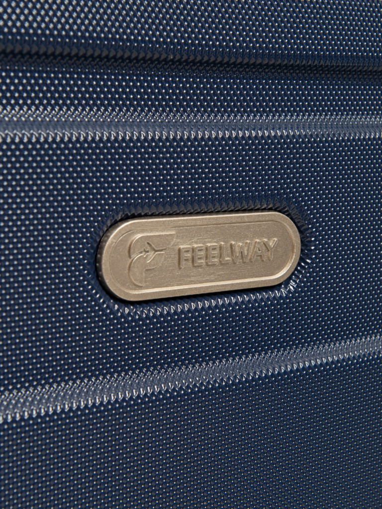 Чемодан ручная кладь S синий Feelway