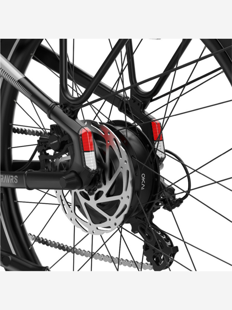 Туристический электровелосипед OKAI EB80 TraVRS, 27.5", 750W в пике, пробег до 90км, нагрузка до 150кг
