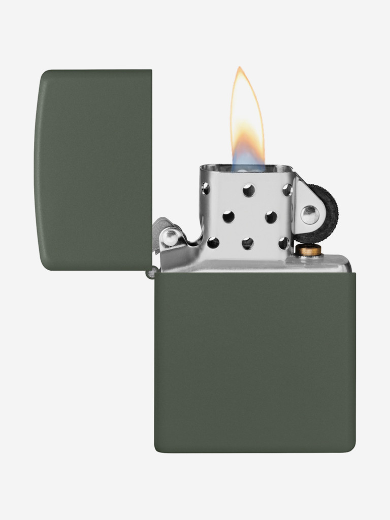 Зажигалка Zippo 221 Classic Green Matte, зеленая матовая