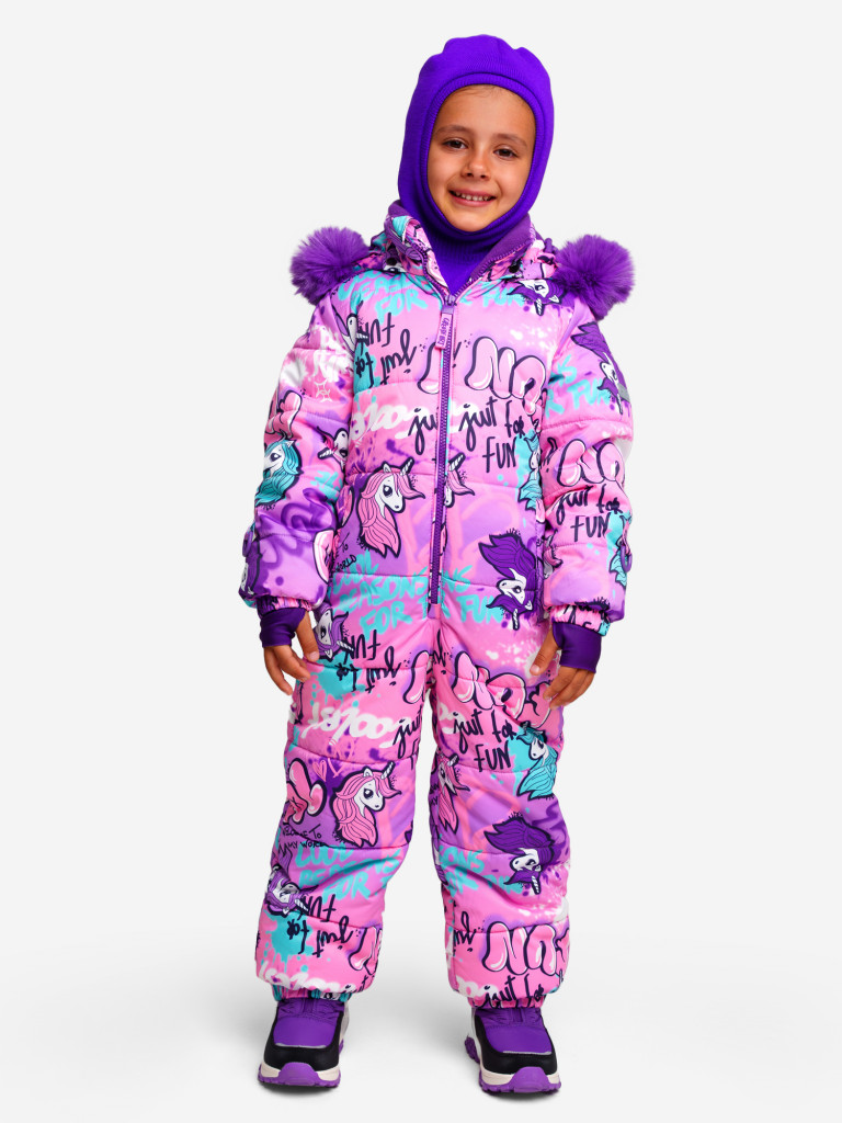 Комбинезон зимний для девочек PlayToday