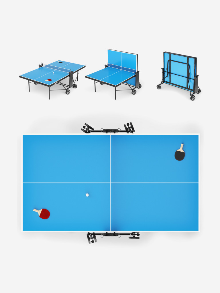 Теннисный стол UNIX Line Compact indoor 18mm MDF (Blue)