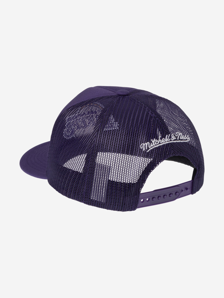 Бейсболка с прямым козырьком MITCHELL NESS HT8032-LALPURP Los Angeles Lakers NBA