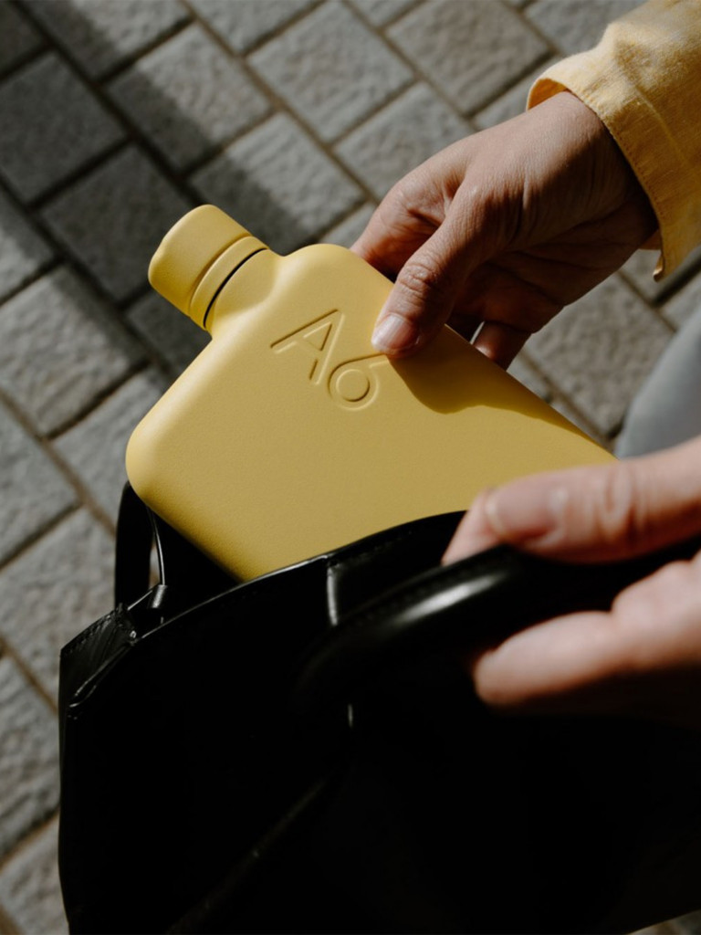 Бутылка из нержавеющей стали Memobottle A6, желтый