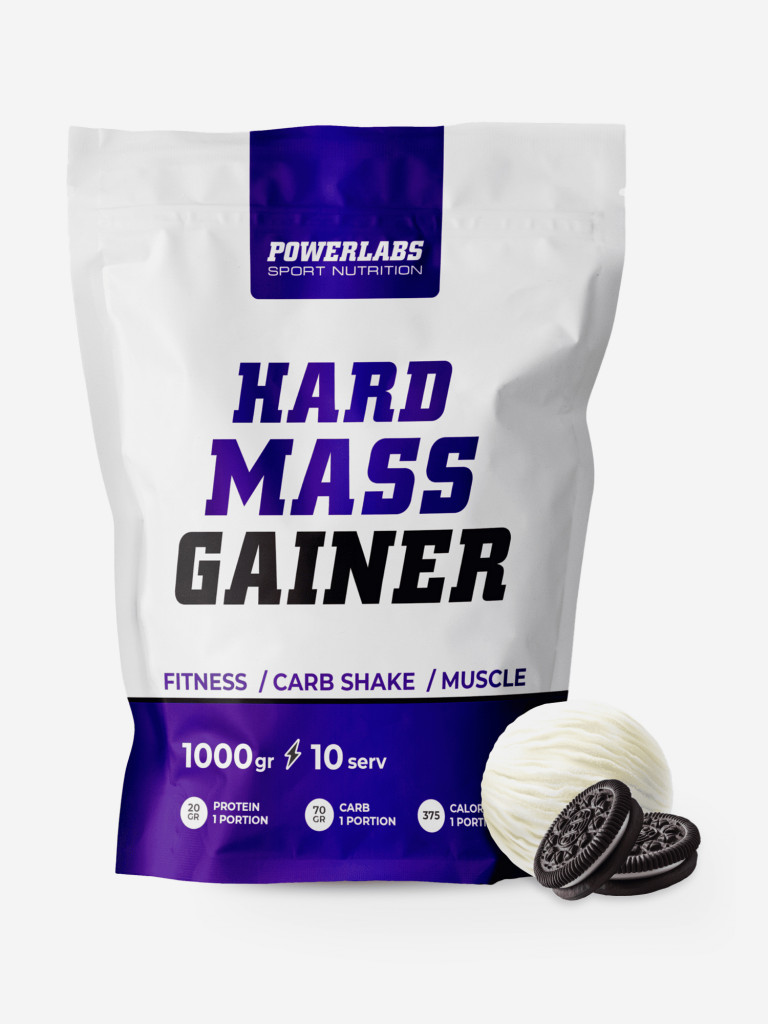 Гейнер, Powerlabs, 1000 г, печенье-крем