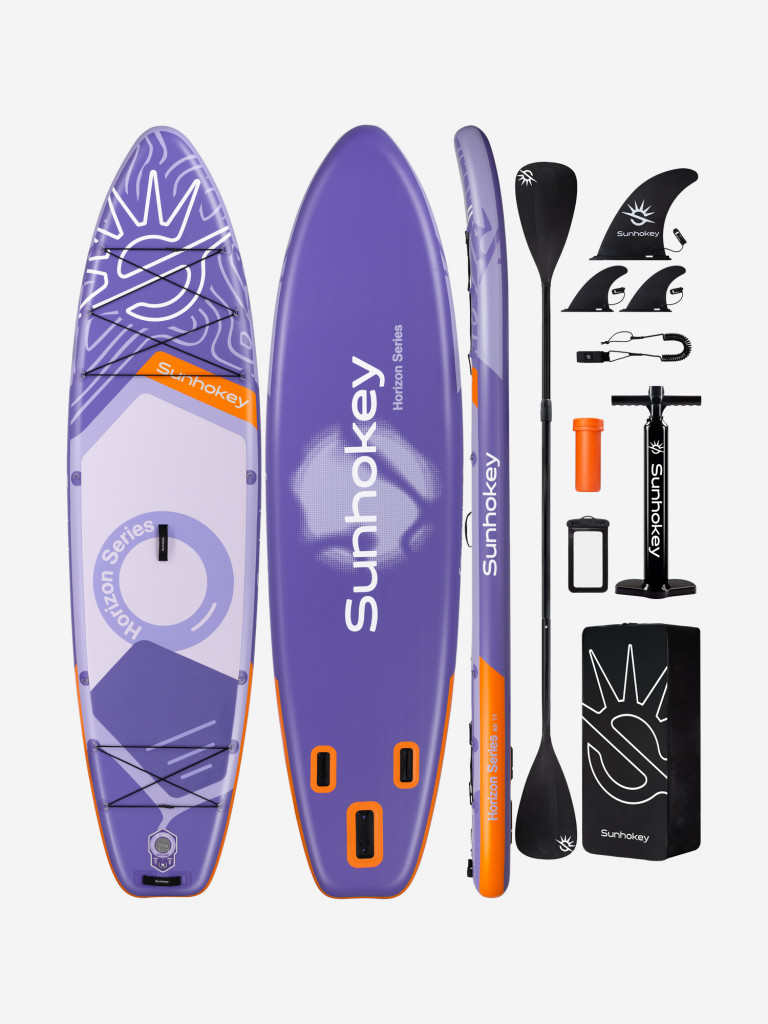 SUP-доска SUNHOKEY Horizon Purple 11', надувная, универсальная, 335х86х15 см, до 190 кг