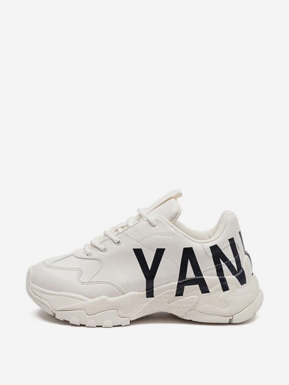 Кроссовки массивные низкие MLB Big Ball Chunky P Mega Износостойкие Белые