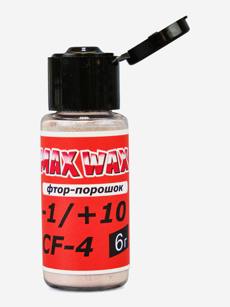 Фтор-порошок ускоритель для лыж MAX WAX Race Powder CF-4 +10/-1, 6г