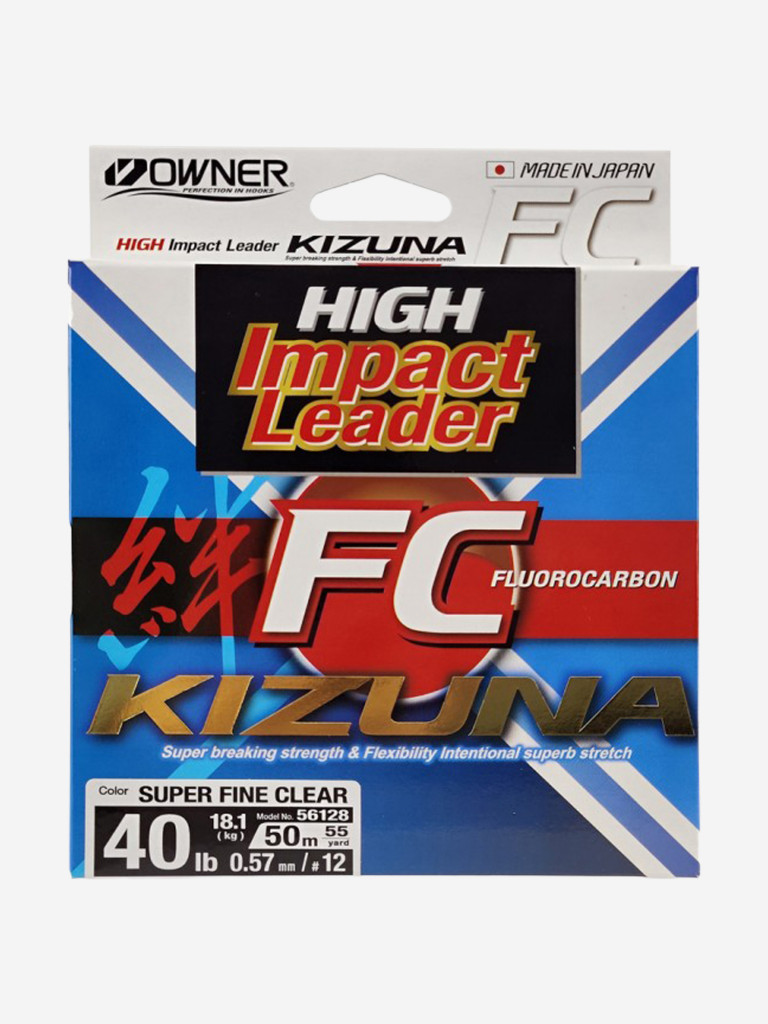 Леска Kizuna FC super clear OWNER 50м 0.57мм 18.14кг
