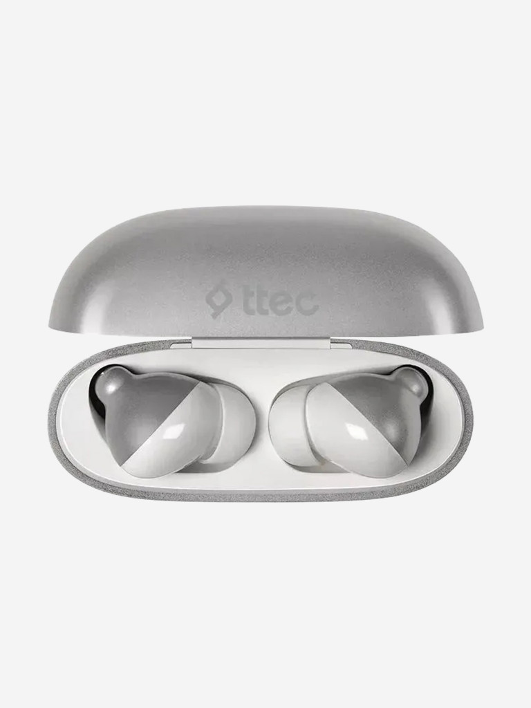 Наушники беспроводные TTEC AirBeat Pro ANC LCD TWS Bluetooth Headset. Цвет: серый