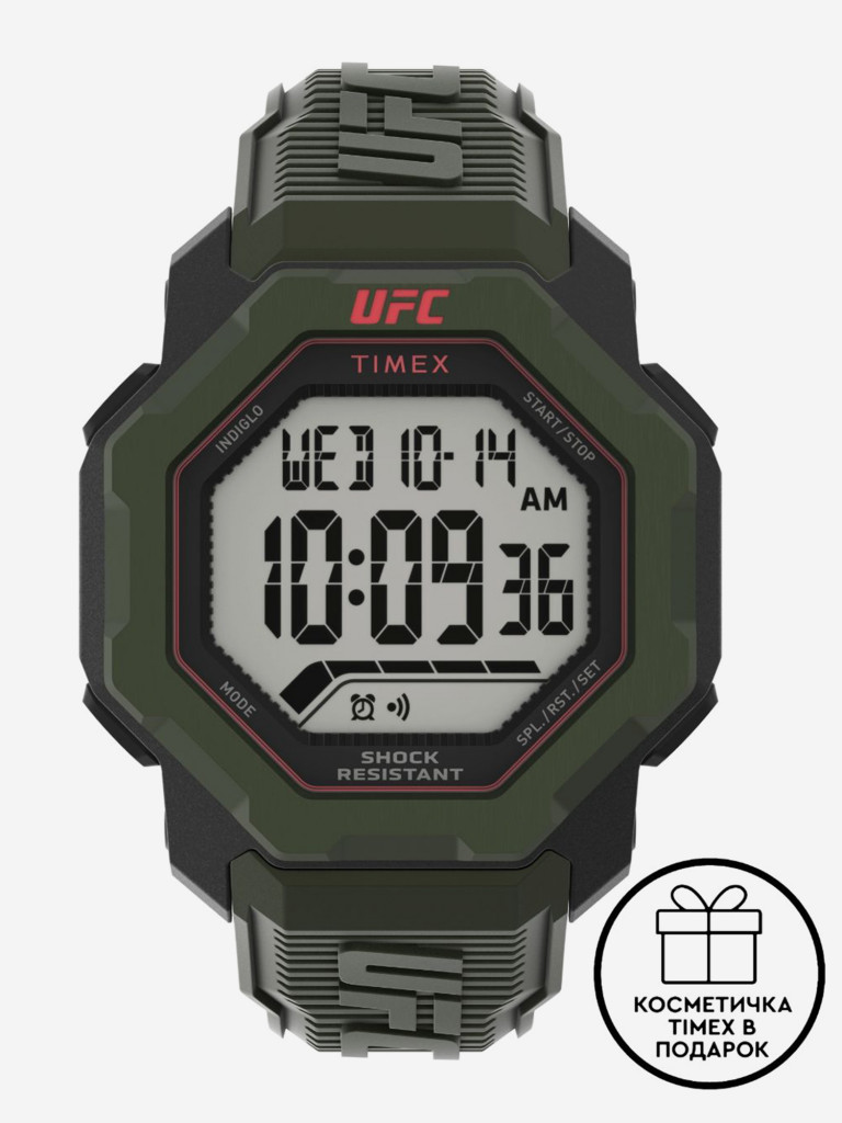 Спортивные часы TIMEX TW2V88300, Электронные, 48 мм, с подсветкой Indiglo