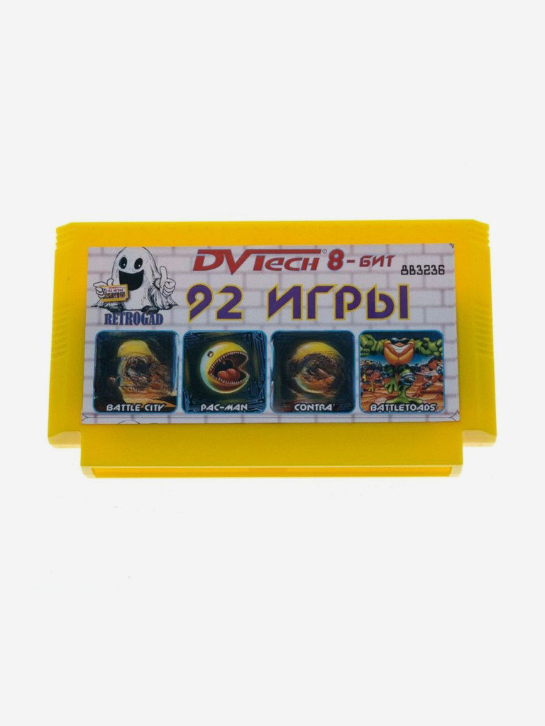 Картридж игровой DVTech 8 бит 92 игры