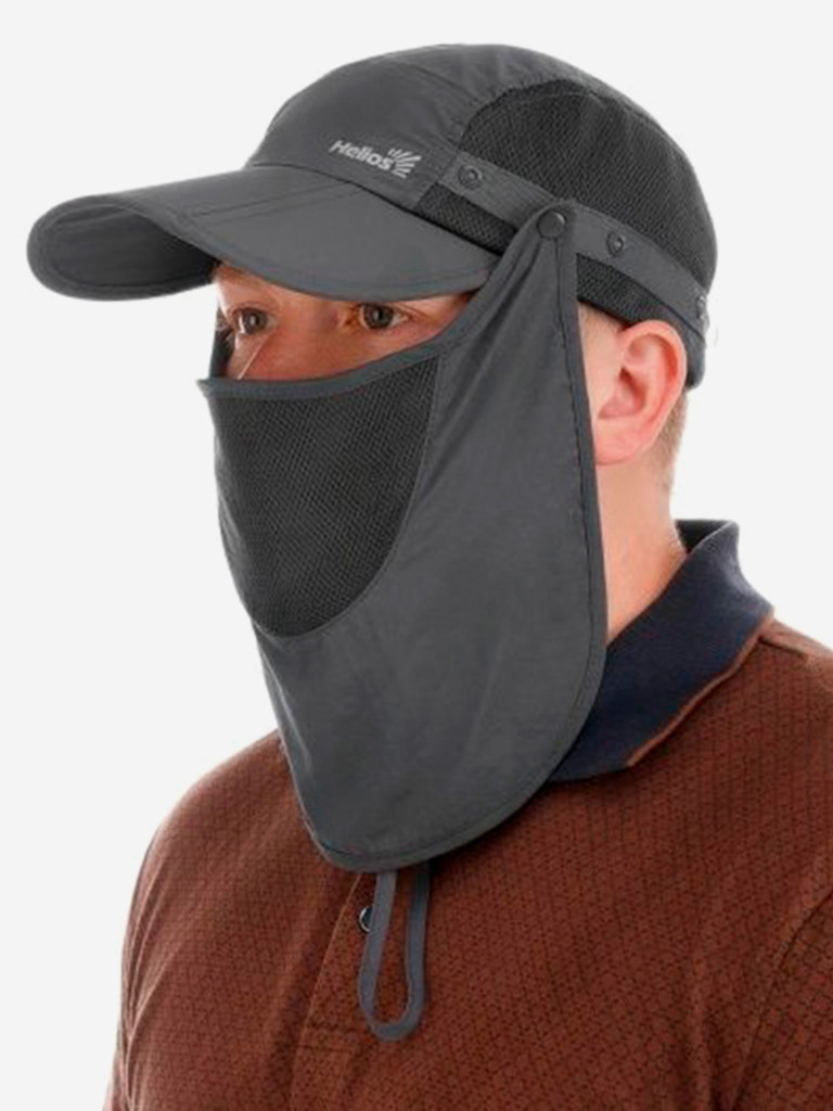 Бейсболка с защитой шеи и лица Helios для рыбалки и охоты