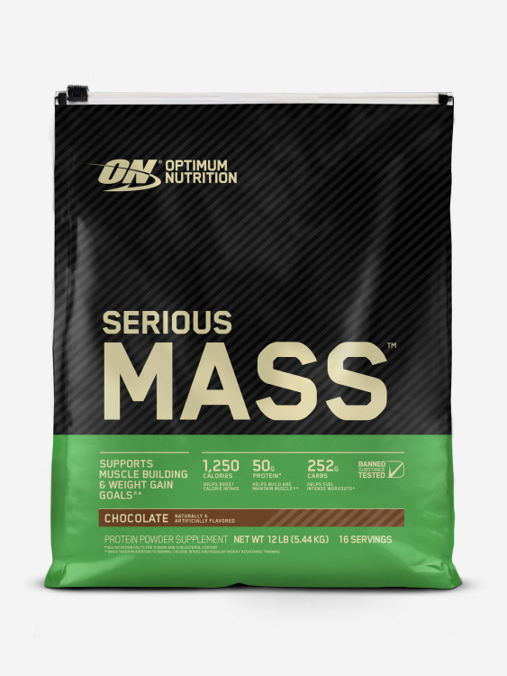 Гейнер Optimum Nutrition Serious Mass, 5440 г, Шоколад