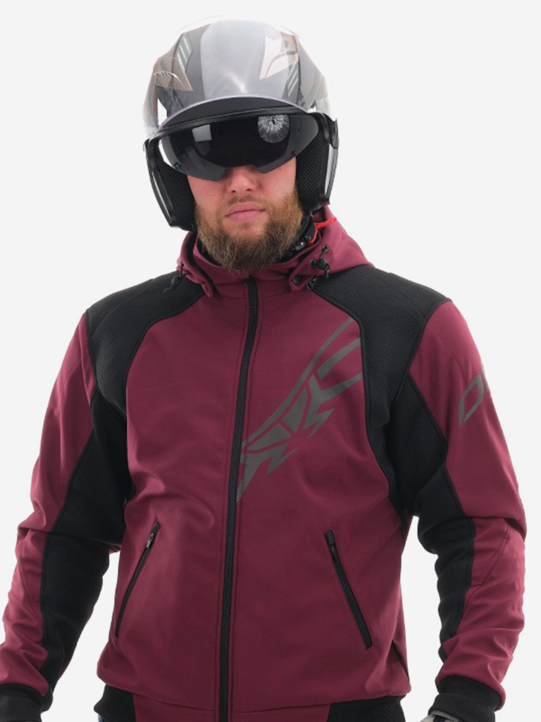 Мототолстовка мужская Dragonfly Urban с защитой