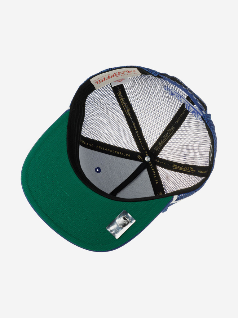 Бейсболка с прямым козырьком MITCHELL NESS HT8224-TMLBLUE Toronto Maple Leafs NHL (синий)