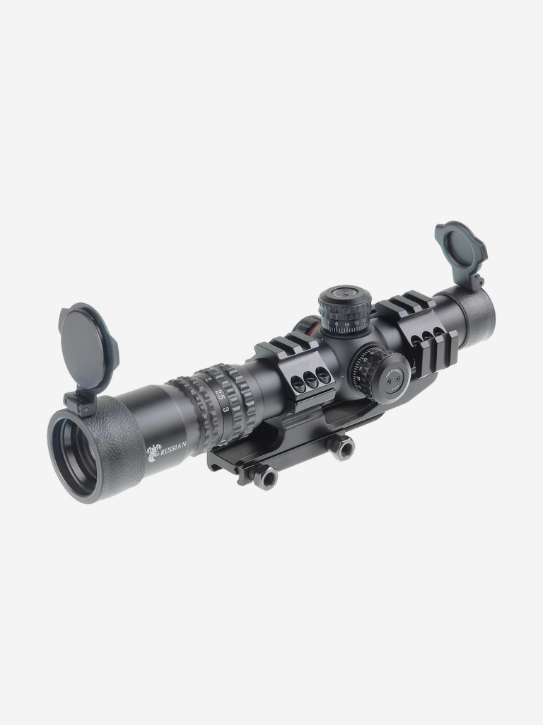 Прицел оптический Veber Black Russian 1-4х24 RG загонник