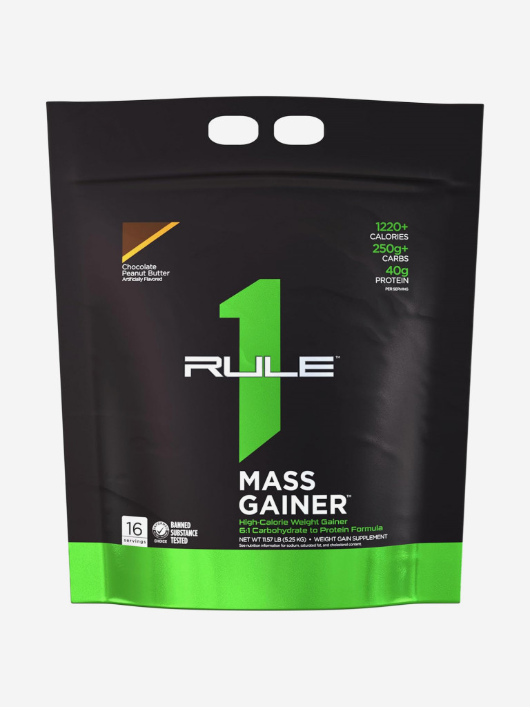 Гeйнeр Rule 1 Mass Gainer, 5250 г, Шоколадно арахисовоe масло
