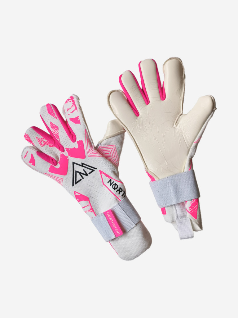 Вратарские перчатки Northstein Vionix Pro CL4, бело-розовые