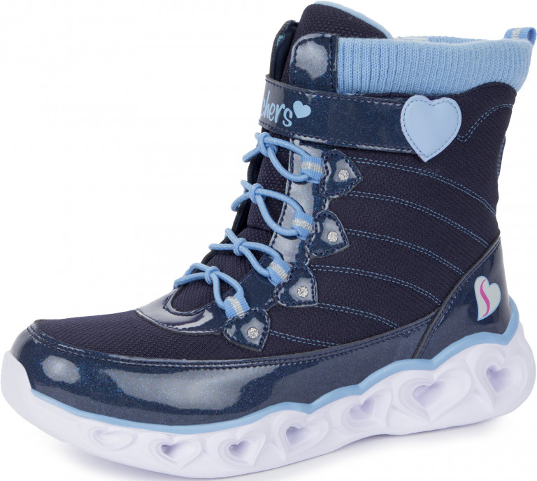 Сапоги утепленные для девочек Skechers Heart Lights