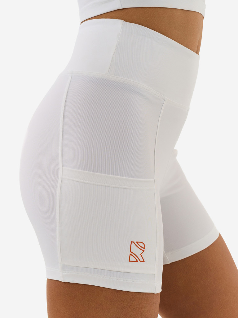 Велосипедки женские RAQUETA SPORT с карманами, White