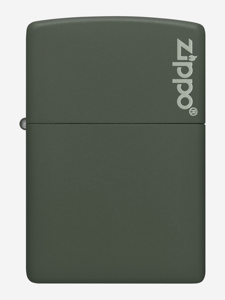 Зажигалка бензиновая ZIPPO 221ZL Classic Logo Green Matte