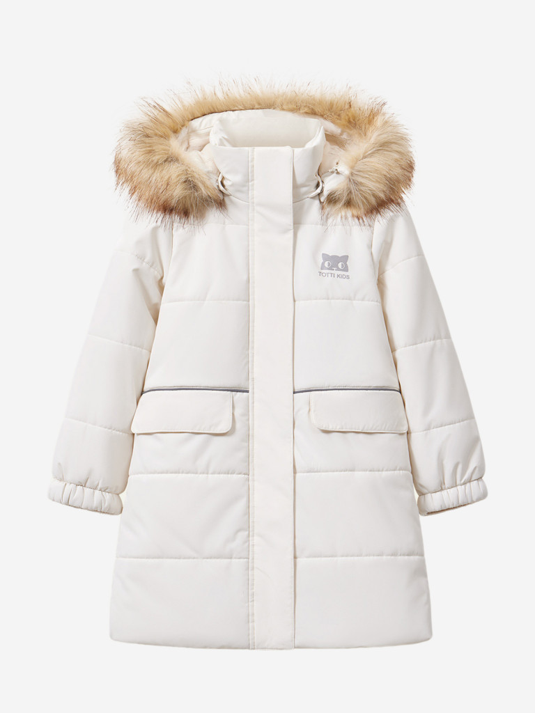 Утепленное пальто для девочек TOTTI KIDS
