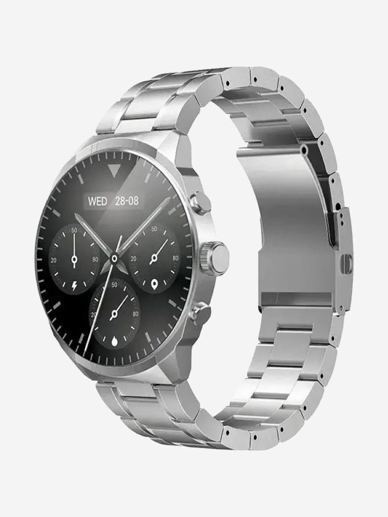 Умные часы TTEC Tempus Pro S 45mm Round Aluminium Case Smartwatch в круглом алюминиевом корпусе с AMOLED-экраном. Цвет: металлик