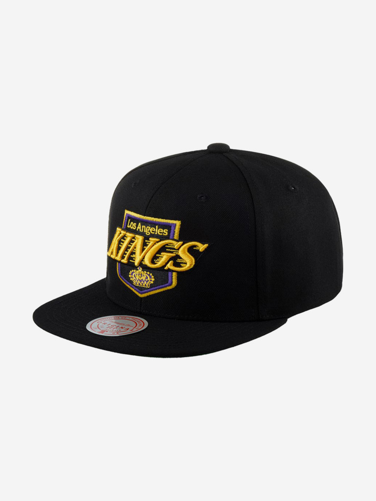 Бейсболка с прямым козырьком MITCHELL NESS 6HSSDX22015-LAKBLCK Los Angeles Kings NHL